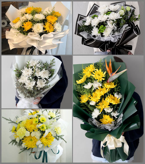 山东青岛胶州市马店镇大后屯村白事花束代送